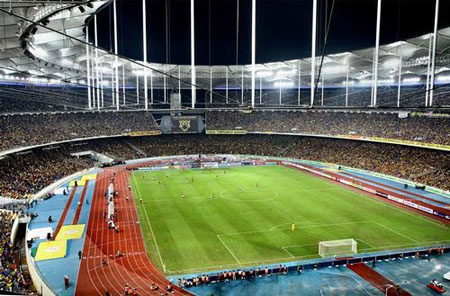 Sân vận động Bukit Jalil ở Khu liên hợp thể thao Kuala Lumpur Sport City.
